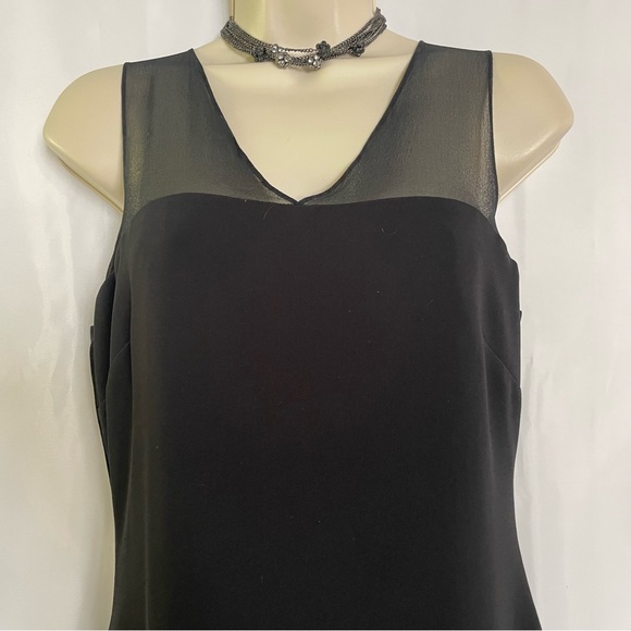 Lauren Ralph Lauren Black VNeck Evening Party Dress - Picture 4 of 9